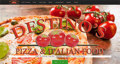 Desktop Screenshot of destinospizza.com